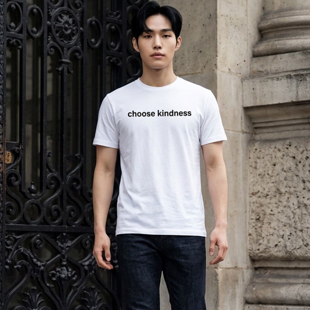 NWT Queer Eye Unisex White Short Sleeve Graphic Tee Shirt “Choose Kindness - L